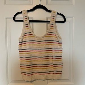 Madewell Candy Striped Sweater Tank